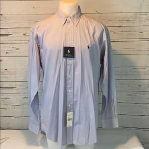 NWT Ralph Lauren Sueded Broadcloth Dress Shirt